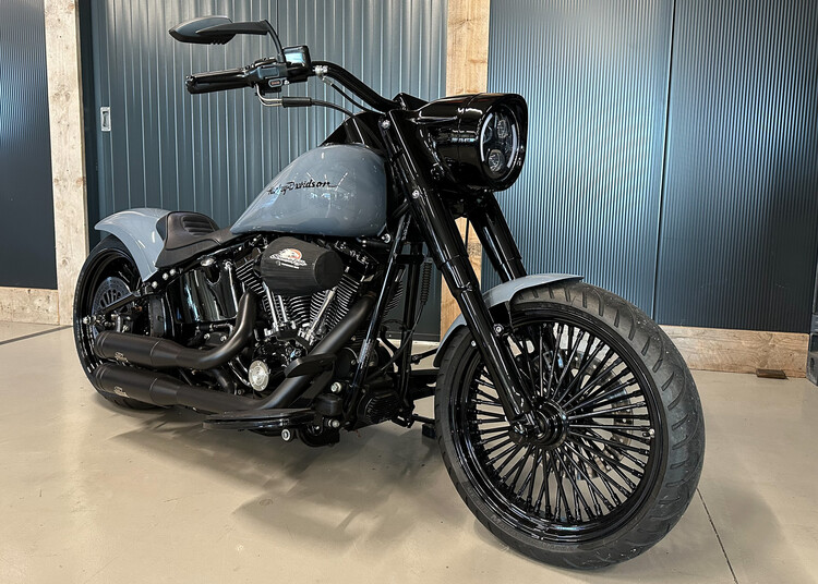 Fatboy Grey Custom 2009 FLSTF 'Fluid Force'