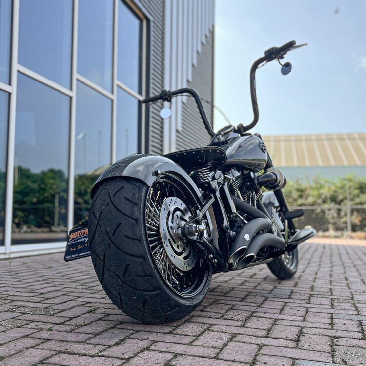 Grey Fatboy bobberstyle custom